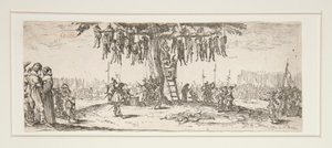 A függő a háború nagy nyomorúságaiból alkotó: Jacques Callot