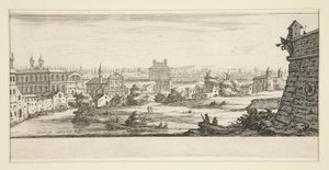Táj nagy, impozáns épületekkel alkotó: Jacques Callot