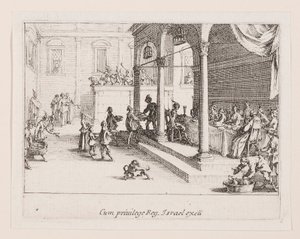 Le festin (A bankett), a La vie de l sorozatból alkotó: Jacques Callot