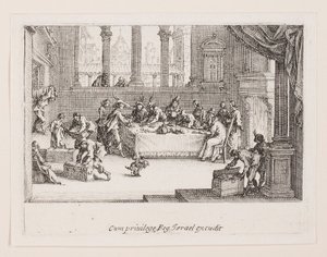 A tulajdon megosztása (A vagyon hozzájárulása), a La Vie de l. sorozatból alkotó: Jacques Callot