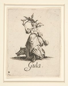 A hét halálos bűn: La Gourmandise (Falánk) alkotó: Jacques Callot