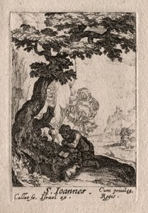 A bűnbánók: Keresztelő Szent János. alkotó: Jacques Callot
