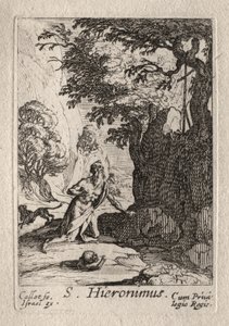 Bűnbánók: St. Jerome alkotó: Jacques Callot