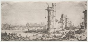 Párizs két nagyszerű kilátása: Kilátás a Pont Neufra, 1628-1630.