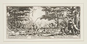 A háború nagy nyomorúságai: N. 17 - A parasztok bosszúja alkotó: Jacques Callot