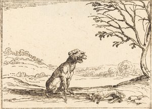 Oroszlán gyászolja a kölykét alkotó: Jacques Callot