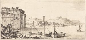 Áruk berakodása alkotó: Jacques Callot