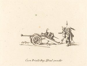Az ágyú betöltése, 16341635. alkotó: Jacques Callot