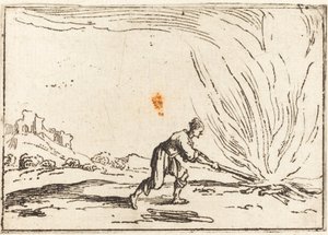 Ember vesz részt a tűzben alkotó: Jacques Callot