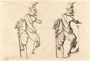 Férfi karddal alkotó: Jacques Callot
