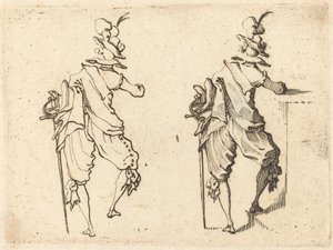 Férfi karddal alkotó: Jacques Callot