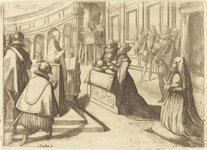 Osztrák Margit és III. Fülöp házassága alkotó: Jacques Callot