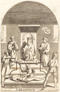 Szent Erasmus mártíromsága alkotó: Jacques Callot