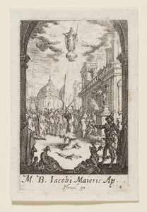 Idősebb Szent Jakab vértanúsága (M. B. Jacobi Maioris) alkotó: Jacques Callot