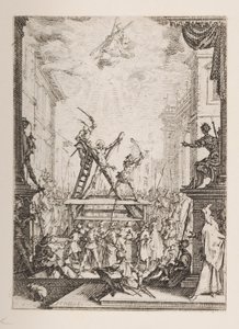 Szent András mártíromsága, sz. 5. Az apostolok vértanúságából alkotó: Jacques Callot