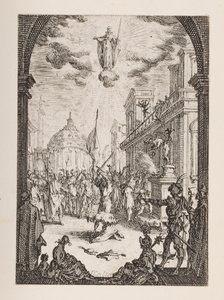 St. Jacques mártíromsága, 3. sz. Az apostolok vértanúságából alkotó: Jacques Callot