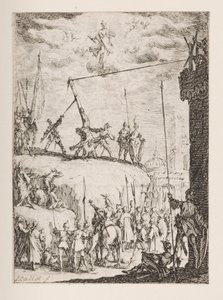 Szent Péter vértanúsága, sz. 4 Az Apostolok Mártíromságából alkotó: Jacques Callot