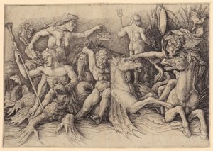 Szent Barnabás vértanúsága, a „Az apostolok vértanúságai” sorozat 15. lapja alkotó: Jacques Callot