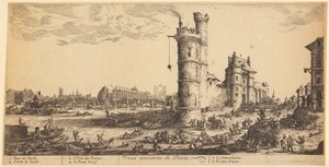 Szent Tádé vértanúsága, az „Apostolok vértanúsága” sorozat 12. lapja alkotó: Jacques Callot