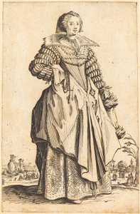 Nemes nő nagy gallérral alkotó: Jacques Callot