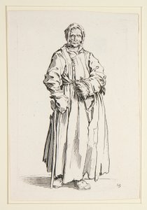 Félszemű nő, a koldusokból (La borgnesse) alkotó: Jacques Callot