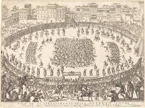 Az egyik gyalogsági harc alkotó: Jacques Callot