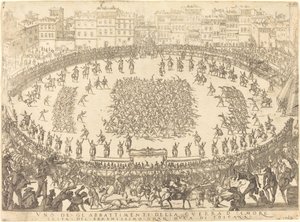 Az egyik gyalogsági harc, 1616. alkotó: Jacques Callot