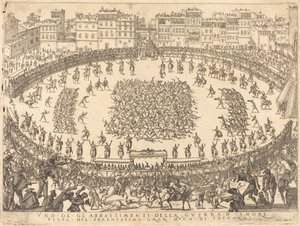 Az egyik gyalogsági harc, 1616. alkotó: Jacques Callot