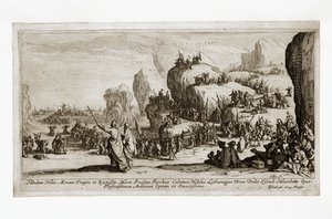 Az izraeliták átkelése a Vörös-tengeren alkotó: Jacques Callot