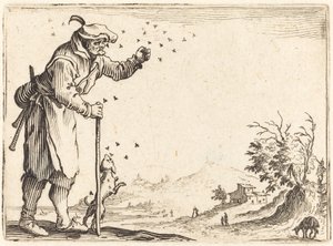 Parasztot megtámadtak a méhek alkotó: Jacques Callot