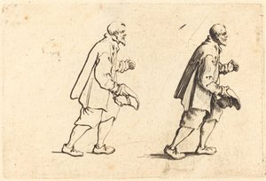 Paraszt kalappal a kezében, c. 1622. alkotó: Jacques Callot