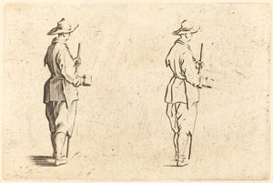 Paraszt, kupával alkotó: Jacques Callot