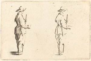 Paraszt, kupával alkotó: Jacques Callot