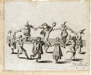 Parasztok tánca alkotó: Jacques Callot