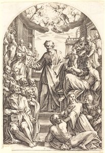 Peter Raising Tabitha, 16081611. alkotó: Jacques Callot