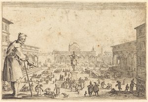Piazza SS. Annunziata, Firenze alkotó: Jacques Callot