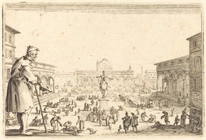 Piazza SS. Annunziata, Firenze alkotó: Jacques Callot