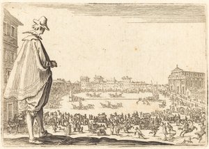 Piazza Santa Maria Novella, Firenze, c. 1622. alkotó: Jacques Callot