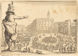 Piazza della Signoria, Firenze alkotó: Jacques Callot