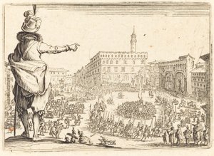 Piazza della Signoria, Firenze, c. 1622. alkotó: Jacques Callot