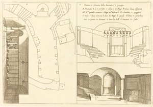 A Szent Születés templomának terve és emelése alkotó: Jacques Callot