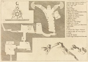 Betlehem összes fontos helyének terve alkotó: Jacques Callot