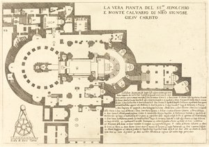 A Szent Sír és a Kálvária-hegy terve alkotó: Jacques Callot