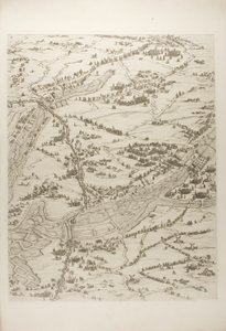 Harmadik tábla La Rochelle ostromából alkotó: Jacques Callot