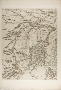 Második tábla La Rochelle ostromából alkotó: Jacques Callot