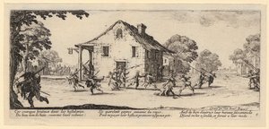 Fosztogatás, a „A háború szürkeségei” című sorozat 4. része alkotó: Jacques Callot