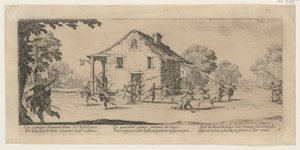 Fosztogatás, a „A háború borzalmai” című sorozat 4. része alkotó: Jacques Callot