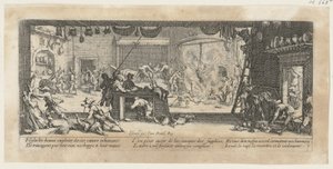 Egy tanya kifosztása, az „A háború borzalmai” című sorozat 5. része alkotó: Jacques Callot