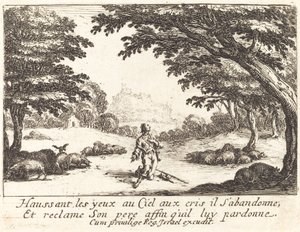 Isteni segítségért imádkozni alkotó: Jacques Callot