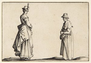 Két nő profilja alkotó: Jacques Callot